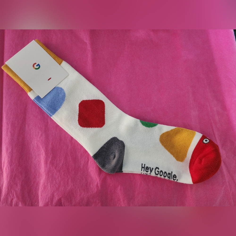 Google Colorful Patterned Socks - Picture 2 of 3